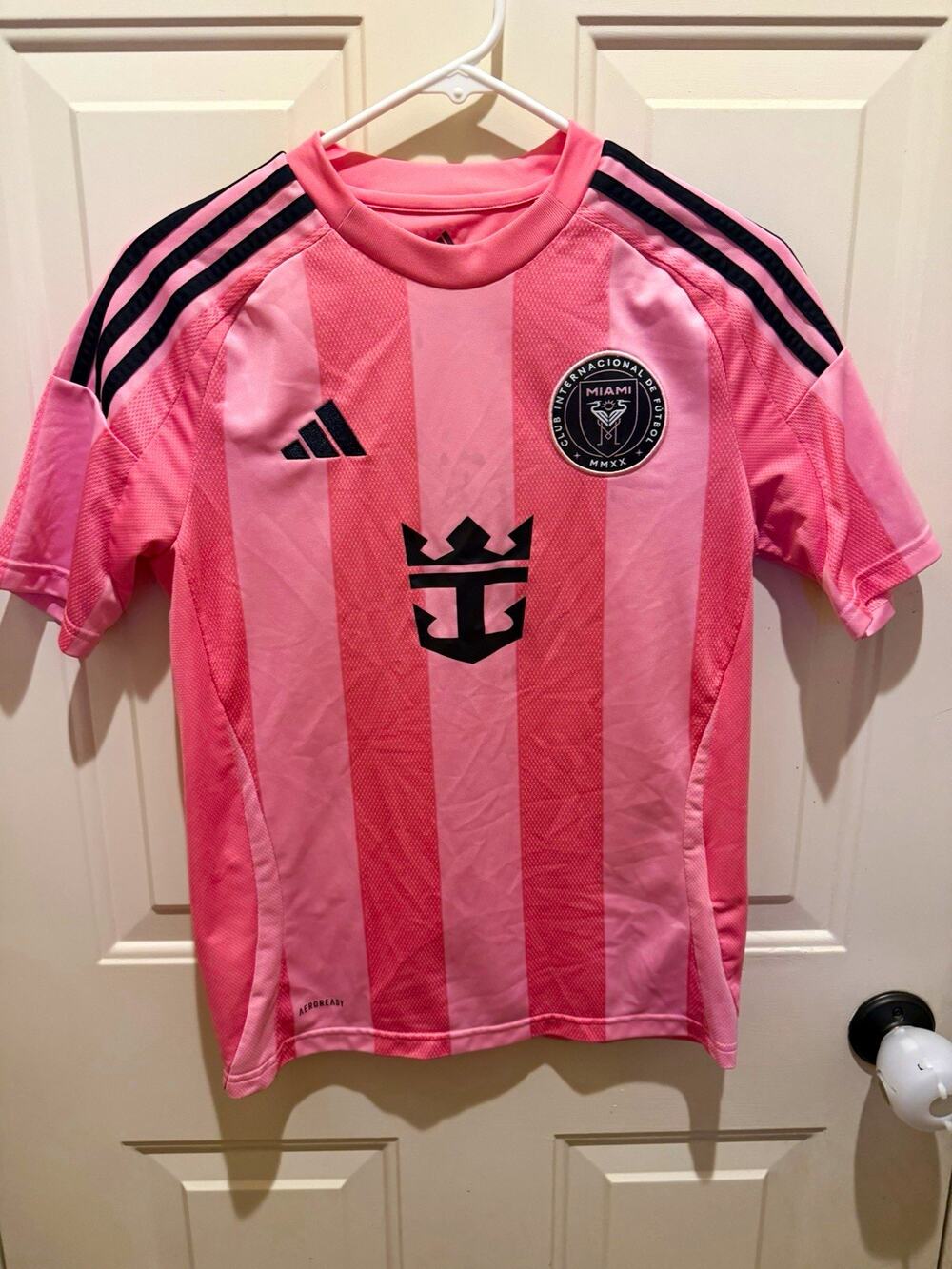 adidas Inter Miami CF Lionel Messi #10 Pink/Black Soccer Jersey Size L